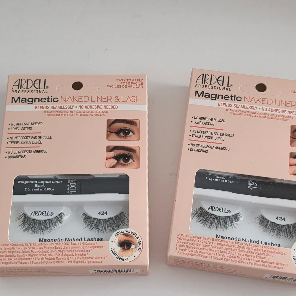 Ardell Professional Magnetic Naked Liner & Lash Kit Style 424 Black Liquid Liner